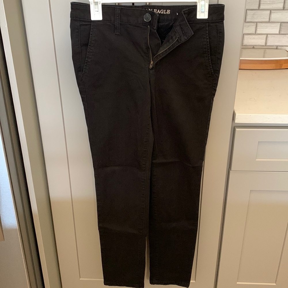 American Eagle Black Khakis